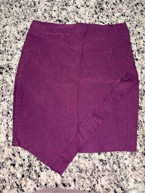 Asymmetrical Purple Skirt